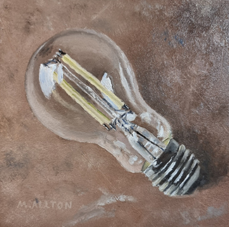 'A Lightbulb Moment' - Oil painting by Matthew Allton