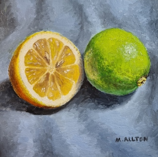 'Lemon and Lime' - Original Oil Painting by Matthew Allton
