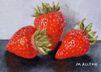 'Strawberries' - Original Oil Painting by Matthew Allton